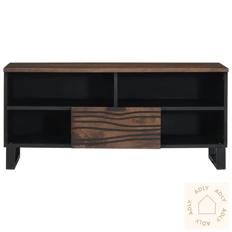 Tv-Skap 100X33,5X46 Cm Solid Tre Mango