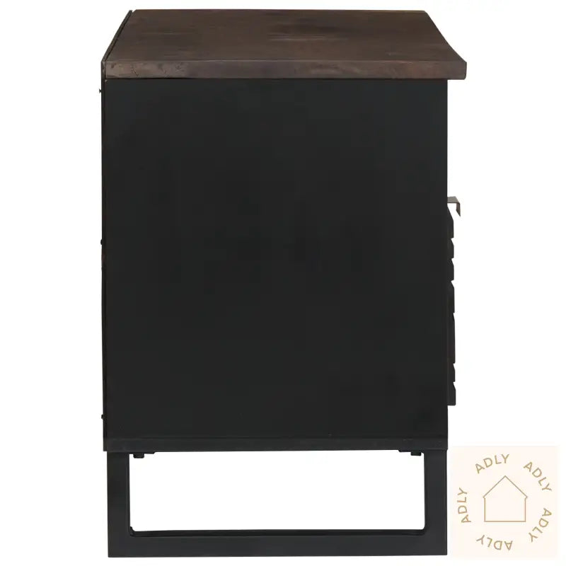 Tv-Skap 100X33,5X46 Cm Solid Tre Mango