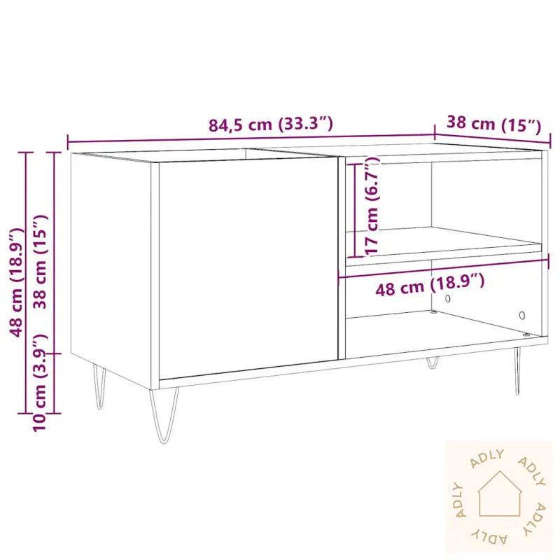 Plateskap Gammelt Tre 84,5X38X48 Cm Konstruert Tre
