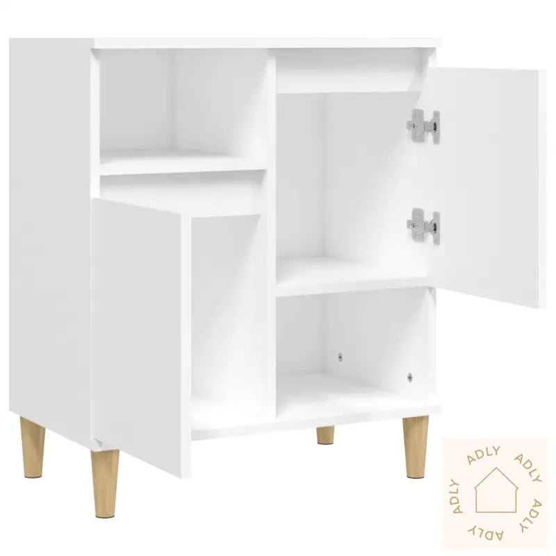 Skjenk Hvit 60X35X70 Cm Konstruert Tre