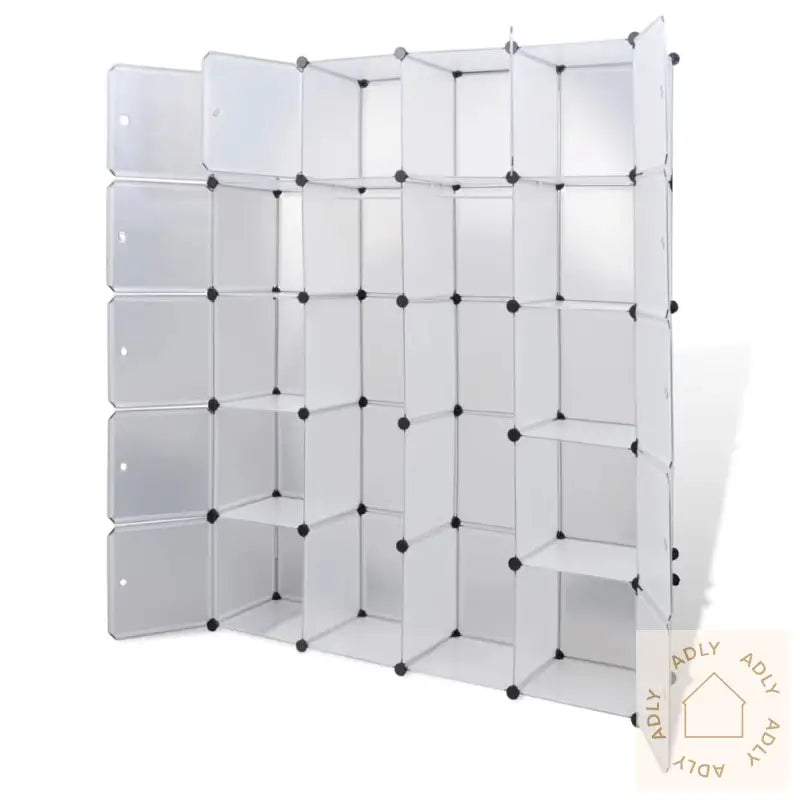 Modulært Skap Med 14 Deler, Hvit 37 X 146 X 180,5 Cm