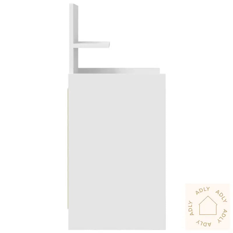 Nattskap Med 2 Skuffer 2 Stk Hvit 38X34X80 Cm