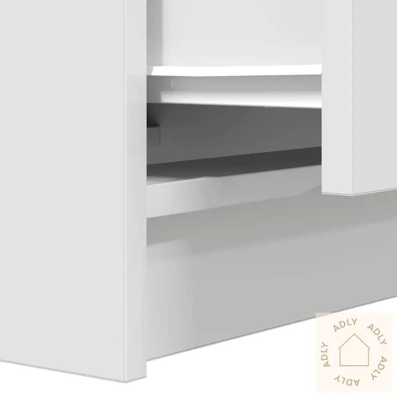 Nattskap Med 2 Skuffer 2 Stk Hvit 38X34X80 Cm