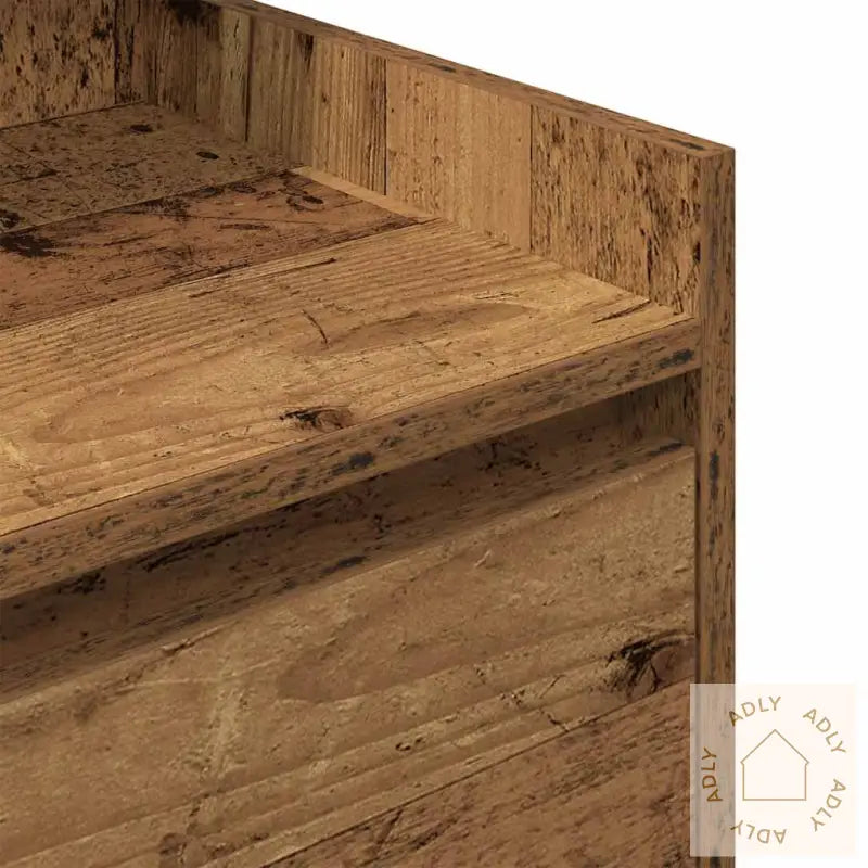 Nattskap Med 2 Skuffer 2 Stk Gammelt Tre 38X34X80 Cm