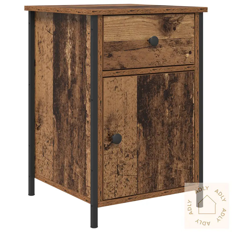 Nattbord Gammelt Tre 40X42X60 Cm Konstruert Tre