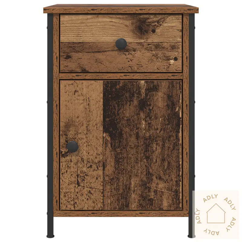 Nattbord Gammelt Tre 40X42X60 Cm Konstruert Tre