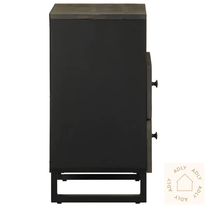 Nattbord Svart 50X33X62 Cm Heltre Mango