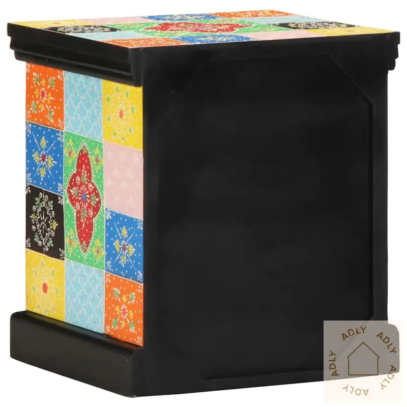 Nattbord 2 Stk Flerfarget 40X35X45 Cm Heltre Mango