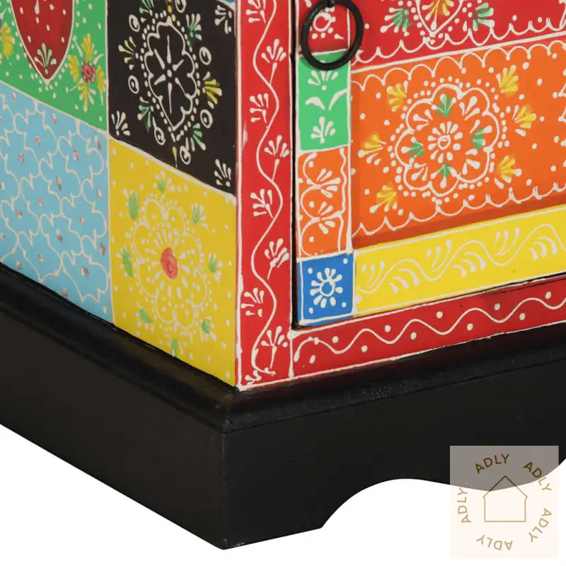 Nattbord 2 Stk Flerfarget 40X35X45 Cm Heltre Mango