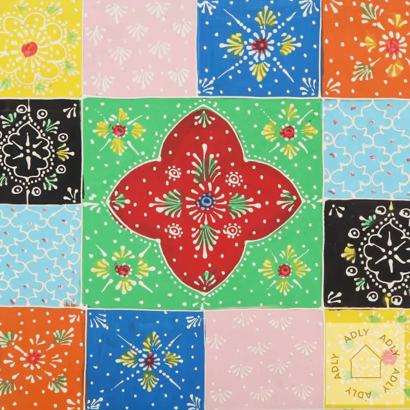 Nattbord 2 Stk Flerfarget 40X35X45 Cm Heltre Mango