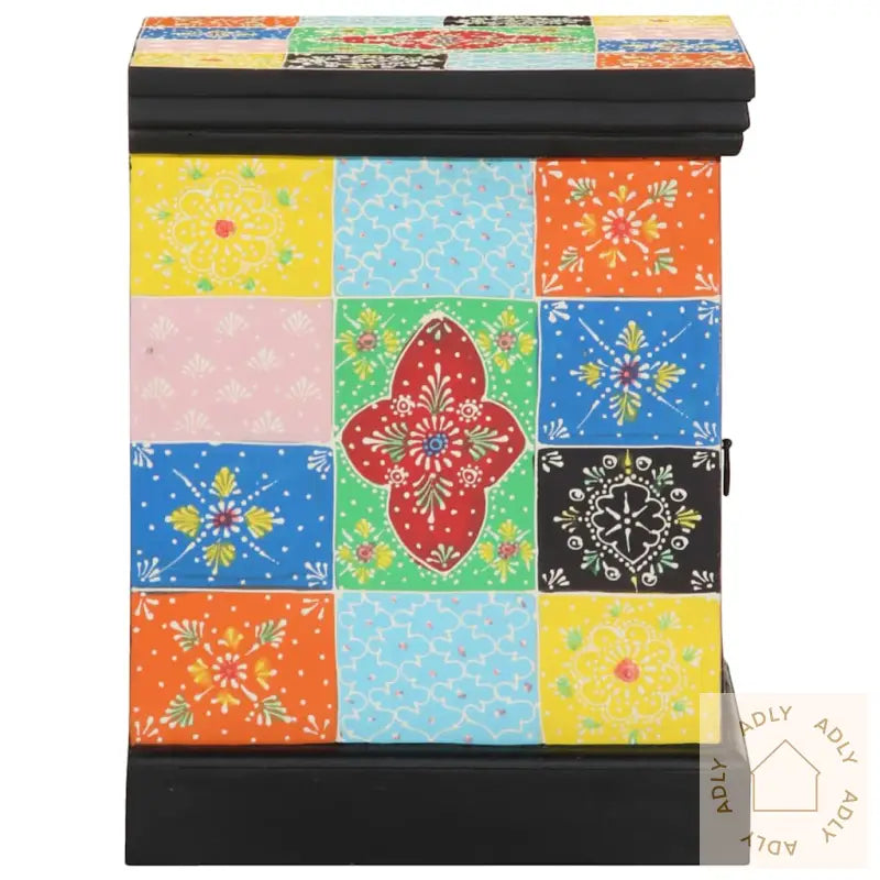 Nattbord 2 Stk Flerfarget 40X35X45 Cm Heltre Mango