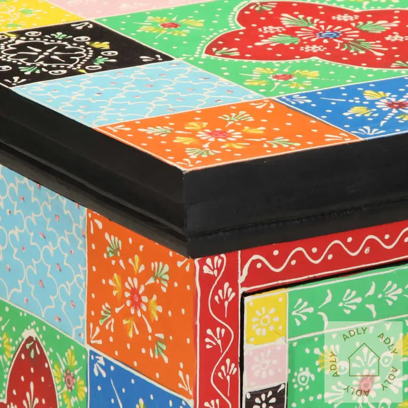 Nattbord 2 Stk Flerfarget 40X35X45 Cm Heltre Mango