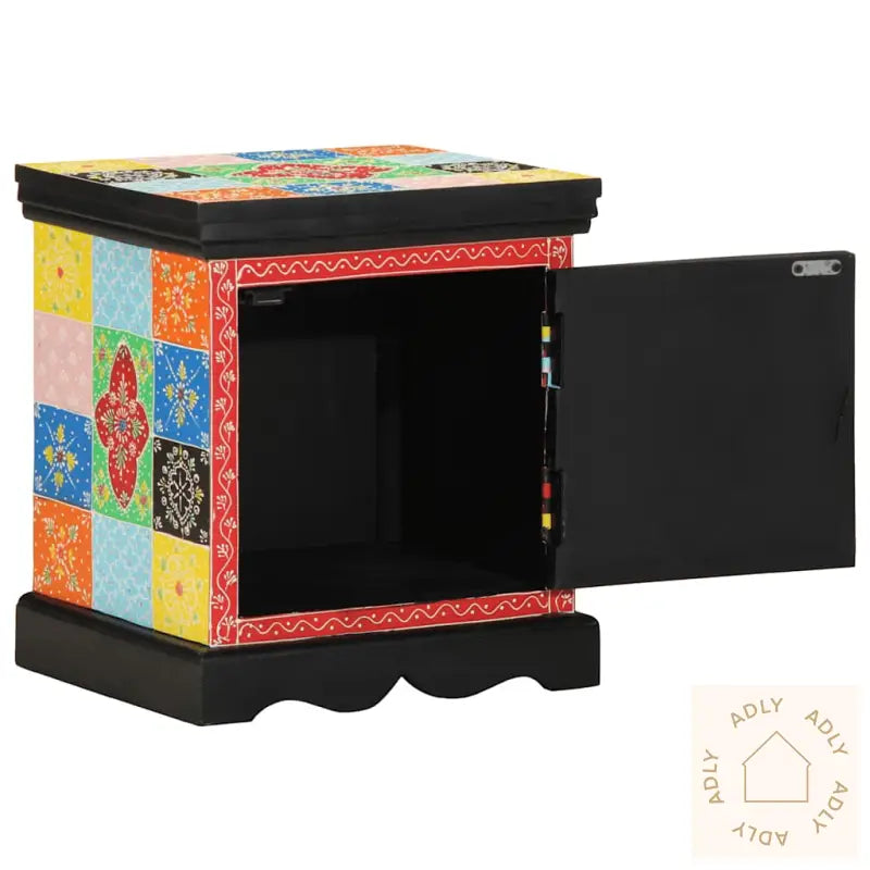 Nattbord 2 Stk Flerfarget 40X35X45 Cm Heltre Mango