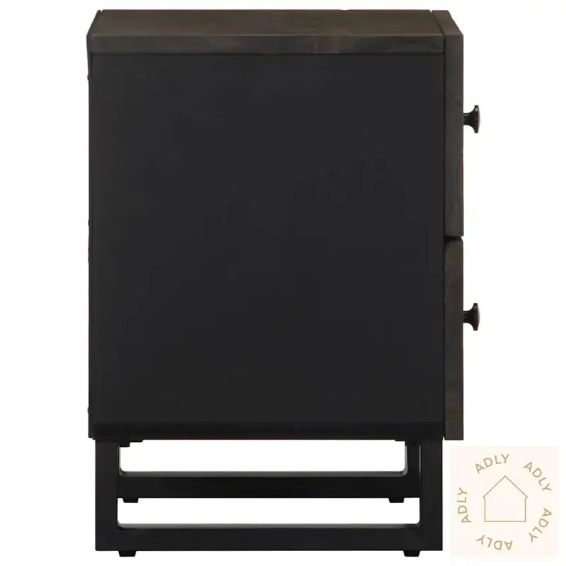 Nattbord Svart 40X33X46 Cm Heltre Mango