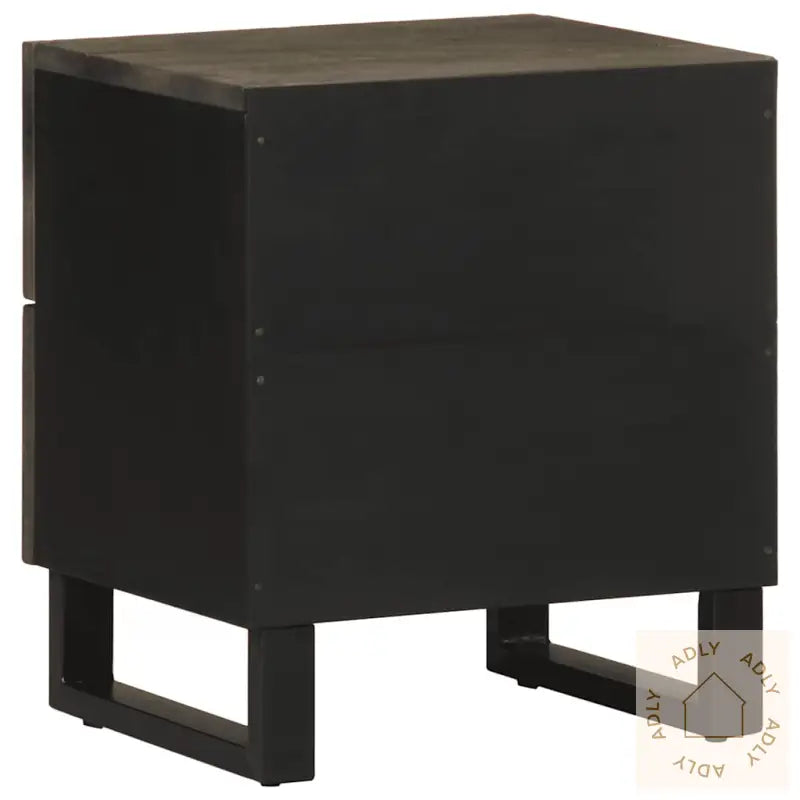 Nattbord Svart 40X33X46 Cm Heltre Mango