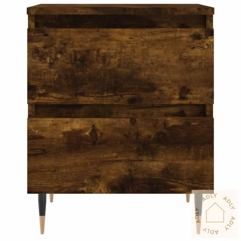 Nattbord Røkt Eik 40X35X50 Cm Konstruert Tre