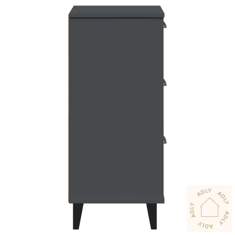 Nattbord Viken Antrasitt Konstruert Tre