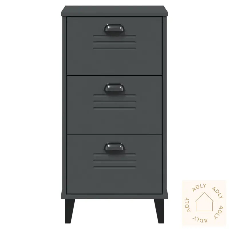 Nattbord Viken Antrasitt Konstruert Tre