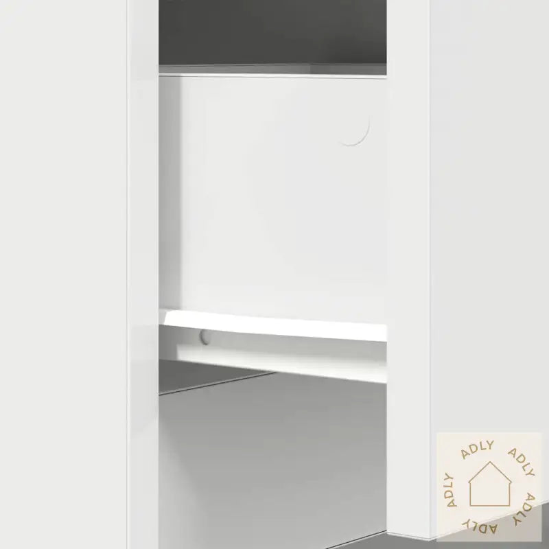 Nattbord Hvit 39X35X125 Cm Konstruert Tre