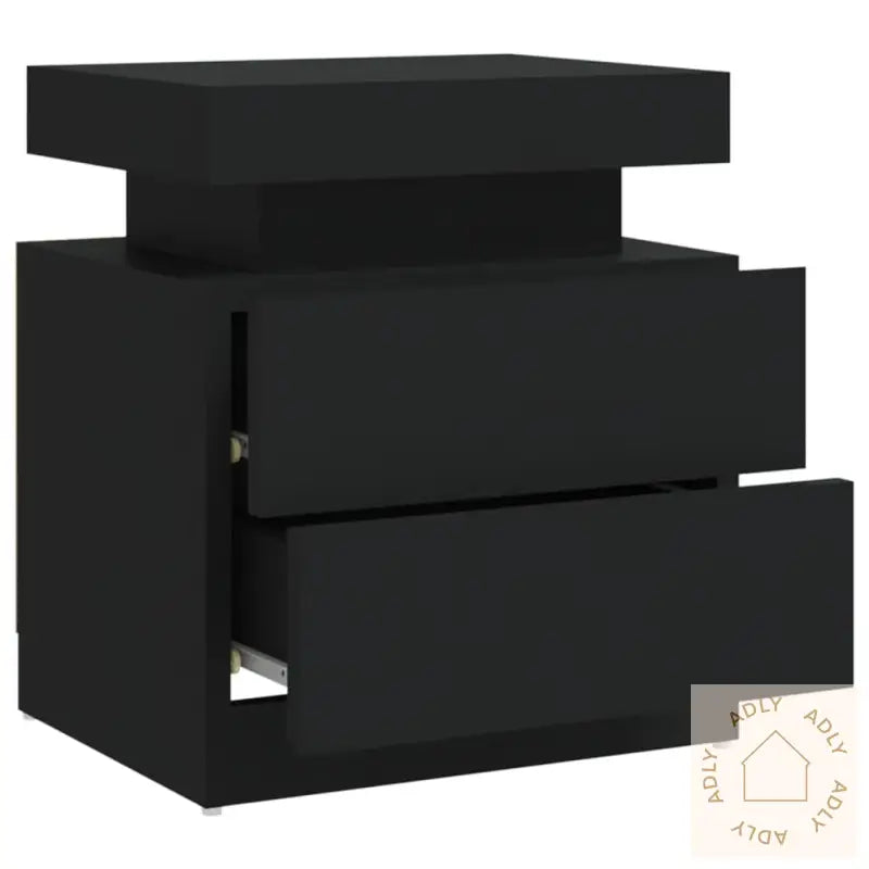 Nattbord Svart 45X35X52 Cm Konstruert Tre