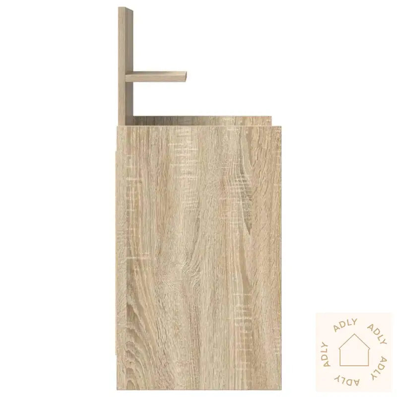 Nattbord Med 2 Skuffer Sonoma Eik 38X34X80 Cm