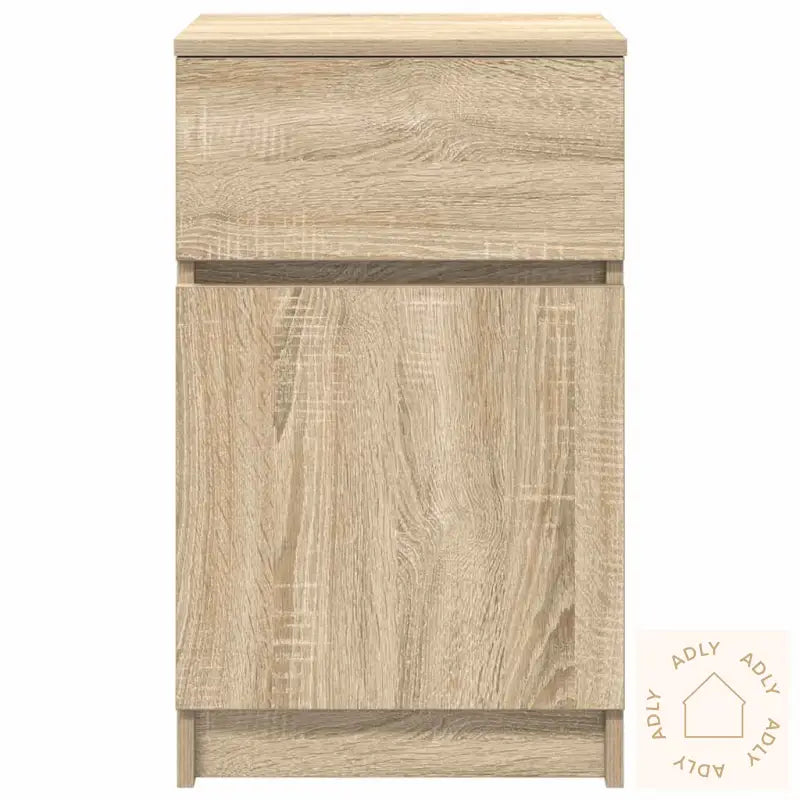 Nattbord 2 Stk Sonoma Eik 39X35X65 Cm Konstruert Tre