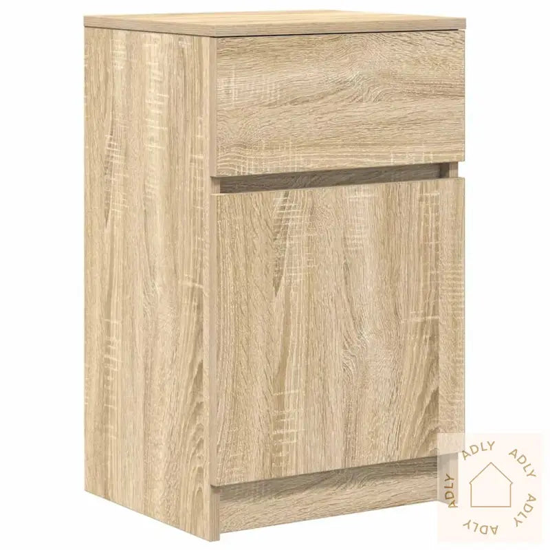 Nattbord 2 Stk Sonoma Eik 39X35X65 Cm Konstruert Tre