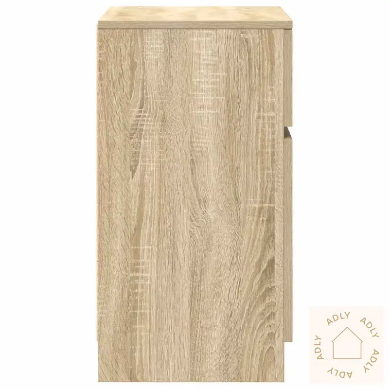Nattbord 2 Stk Sonoma Eik 39X35X65 Cm Konstruert Tre