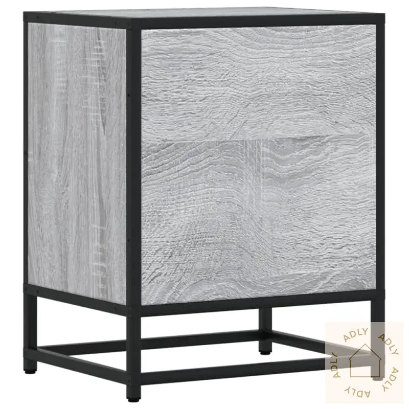Nattbord Grå Sonoma 40X31X50 Cm Konstruert Tre