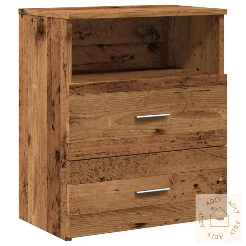 Nattbord Gammelt Tre 50X32X60 Cm Konstruert Tre