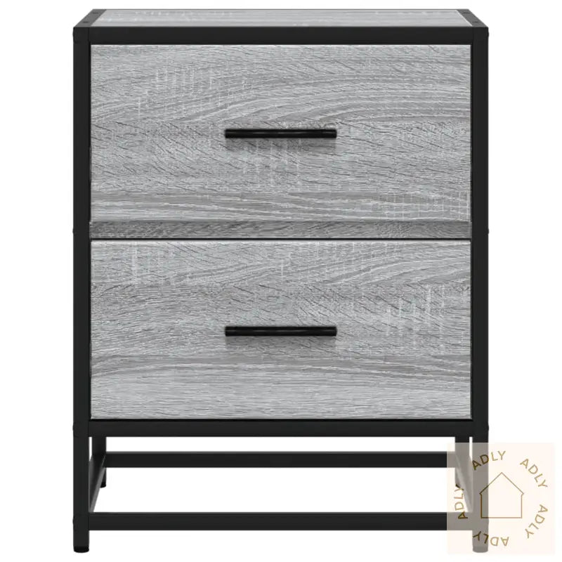 Nattbord Grå Sonoma 40X31X50 Cm Konstruert Tre