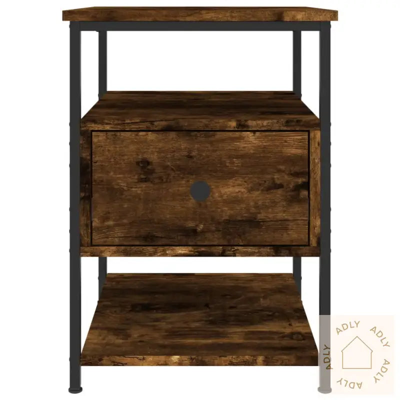 Nattbord Røkt Eik 40X42X56 Cm Konstruert Tre