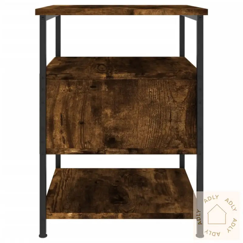 Nattbord Røkt Eik 40X42X56 Cm Konstruert Tre