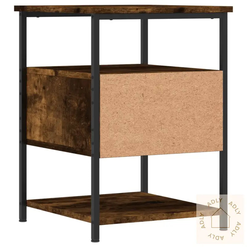 Nattbord Røkt Eik 40X42X56 Cm Konstruert Tre