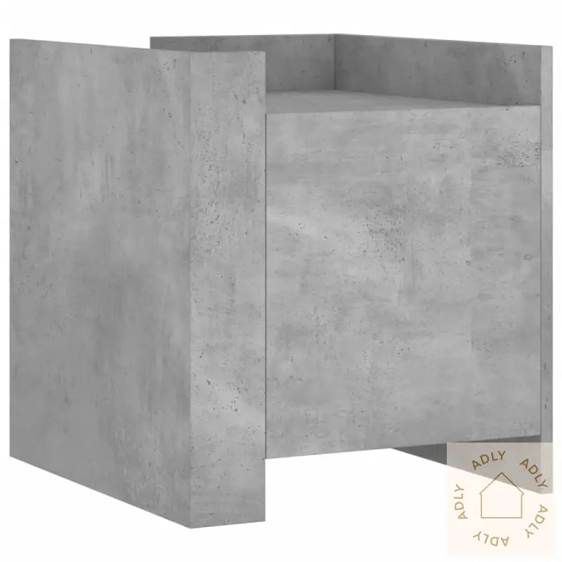 Nattbord Betonggrå 45X50X50 Cm Konstruert Tre