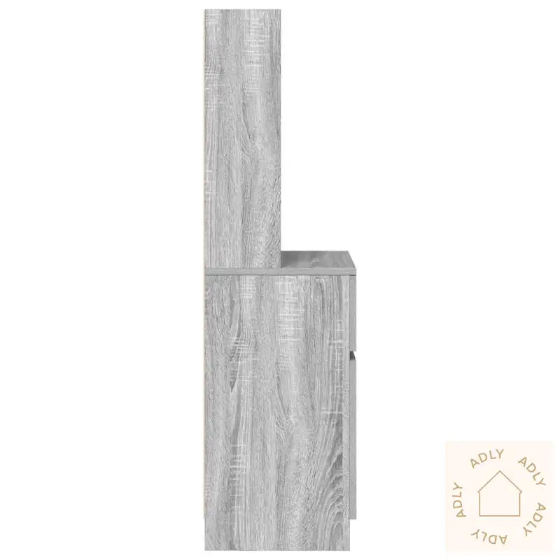 Nattbord Grå Sonoma 39X35X125 Cm Konstruert Tre