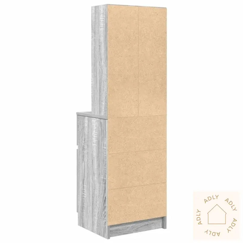 Nattbord Grå Sonoma 39X35X125 Cm Konstruert Tre