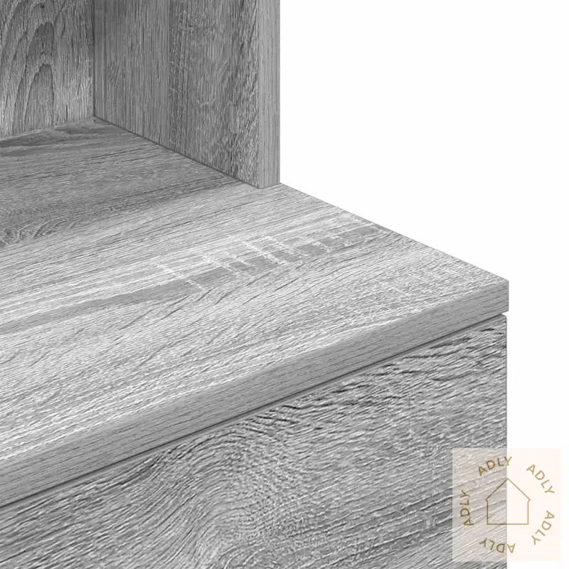 Nattbord Grå Sonoma 39X35X125 Cm Konstruert Tre