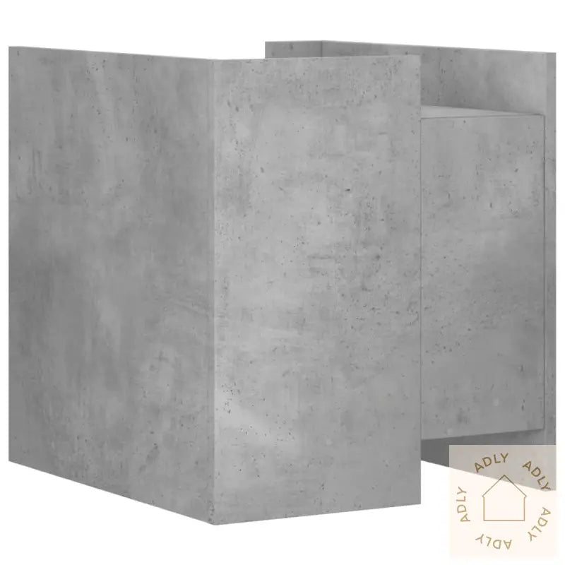 Nattbord Betonggrå 45X50X50 Cm Konstruert Tre