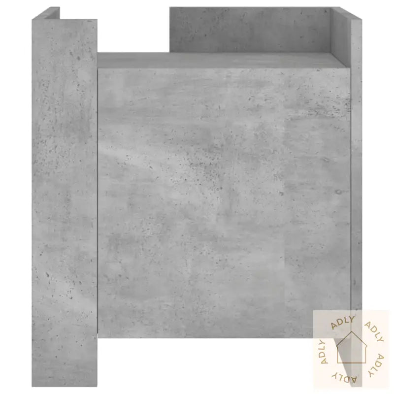 Nattbord Betonggrå 45X50X50 Cm Konstruert Tre