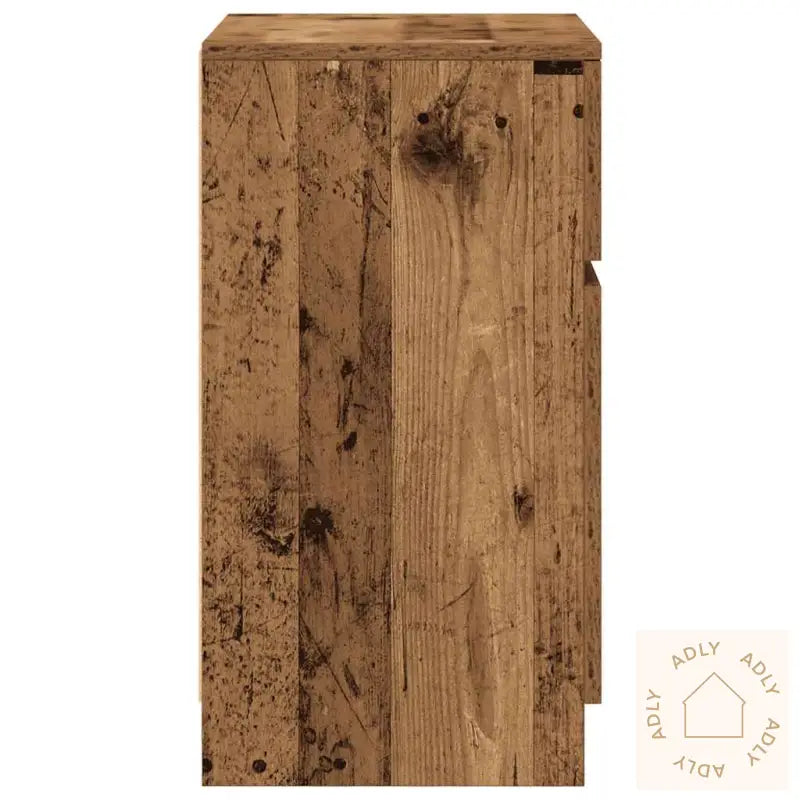 Nattbord Gammelt Tre 39X35X65 Cm Konstruert Tre