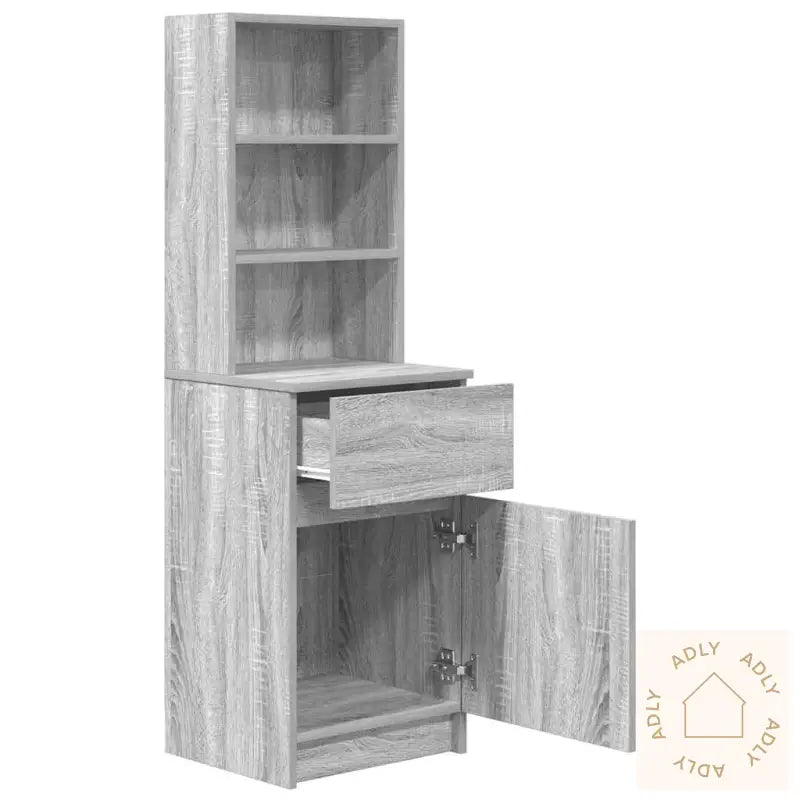 Nattbord Grå Sonoma 39X35X125 Cm Konstruert Tre