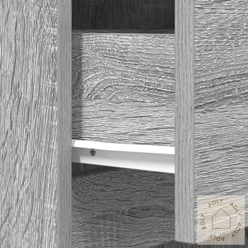 Nattbord Grå Sonoma 39X35X125 Cm Konstruert Tre