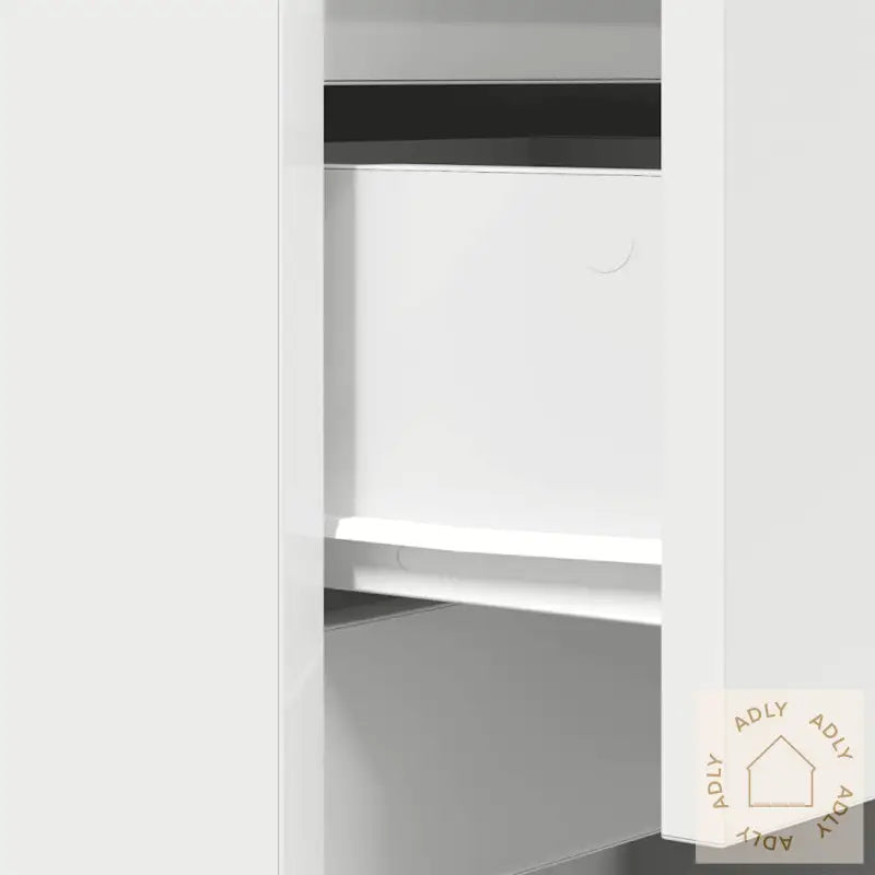 Nattskap Med 3 Skuffer 2 Stk Hvit 39X35X65 Cm