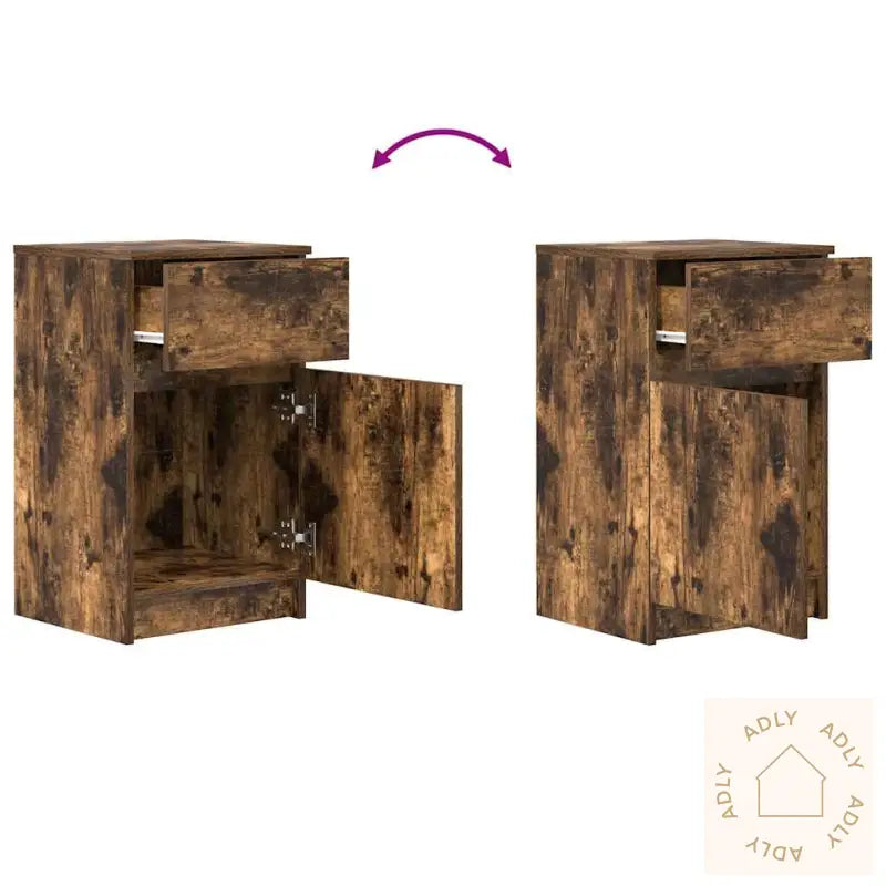Nattbord Sonoma Eik 39X35X65 Cm Konstruert Tre