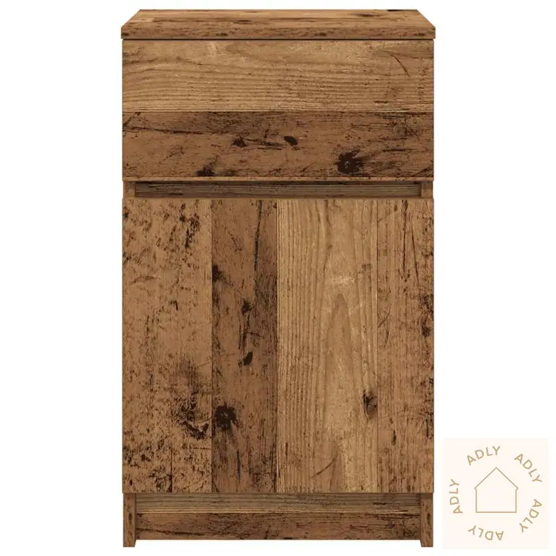 Nattbord 2 Stk Gammelt Tre 39X35X65 Cm Konstruert Tre