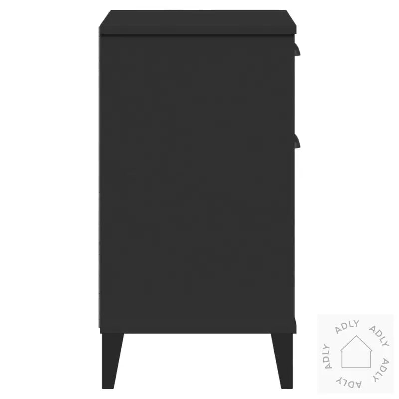 Nattbord Viken Svart Konstruert Tre