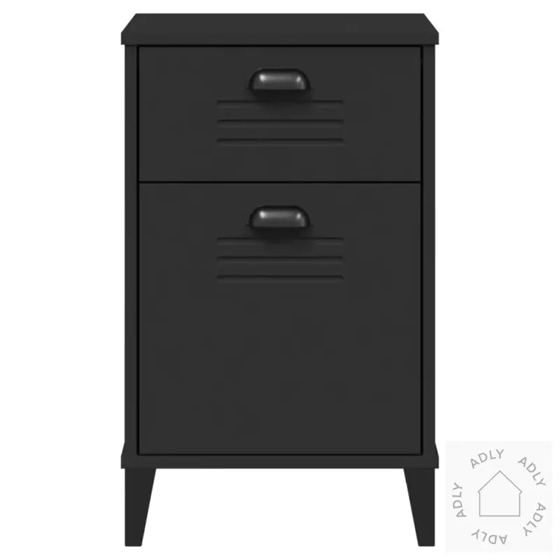 Nattbord Viken Svart Konstruert Tre