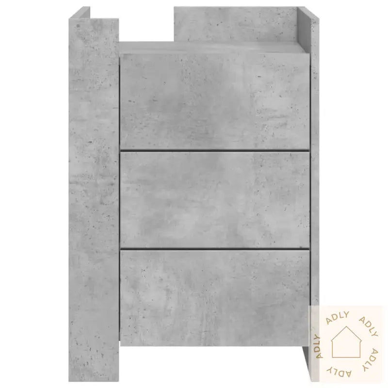 Nattbord Betonggrå 45X50X65 Cm Konstruert Tre