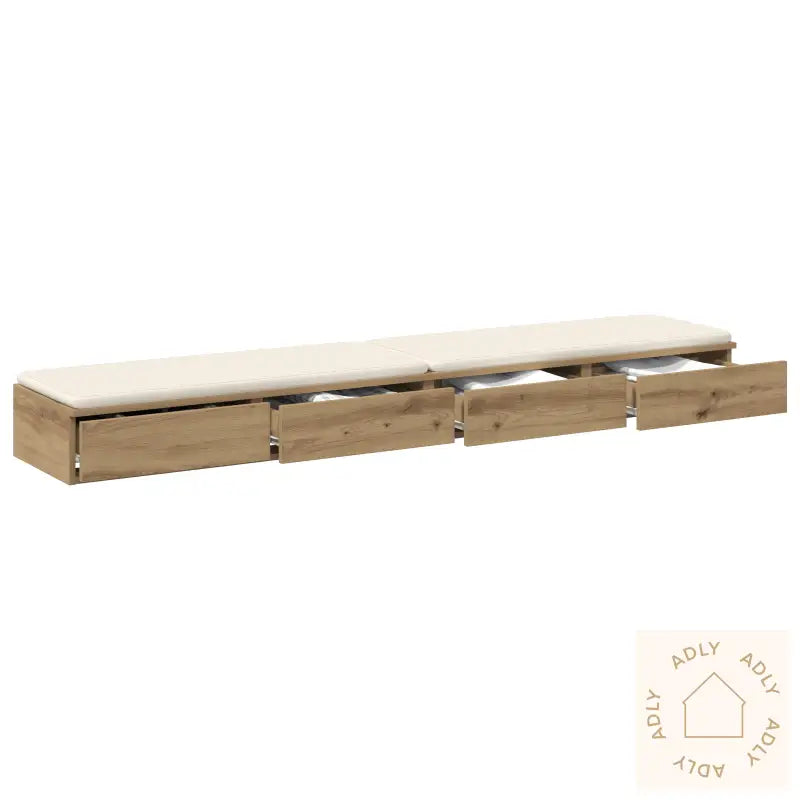 Nattskuffer Håndlaget Eik 200X36.5X16.5 Cm Konstruert Tre